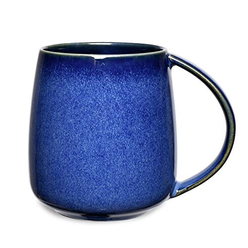 Taza de cerámica azul para café 13 oz Bosmarlin