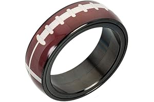 NFL Rings - Stainless Steel Spinner Ring Enhance Your Sports Fan Gear...