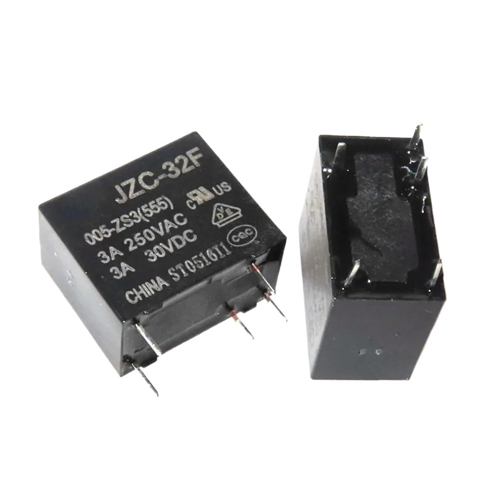 Przekaźnik mocy JZC-32F-005-ZS3 JZC-32F-012-ZS3 JZC-32F-024-ZS3 przekaźnik mocy 10A 250 V AC 5-pinowy (JZC-32F-005-ZS3)