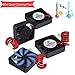 immagine 2MakerHawk 4pcs 3D Ventola di Raffreddamento 12V 0.08A DC Mini Ventola di Raffreddamento silenziosa 40X40X10mm con Cavo 28cm per Stampante 3D, DVR e Altri Piccoli elettrodomestici