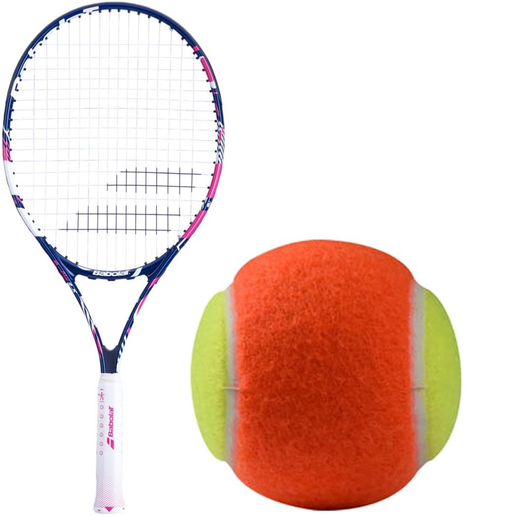 Babolat B'Fly Tennis Racquet Bundled with Kids' Play & Stay Training Tennis Balls