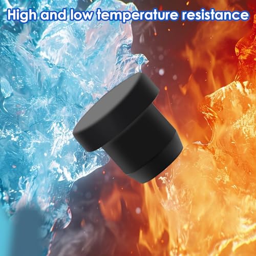 Image of smseace 50Pcs Rubber Plugs for Round Holes 5-Sizes Used for 4-9.5mm /0.15-0.37Inch ID Hole Silicone Rubber Hole Plugs in Biscuits & Plugs for Bottles Flower Pot Metal Tube