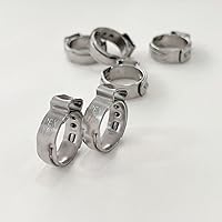Vista 3 de Abrazaderas de cincha PEX de 1/2 pulgada, anillos de crimpado de acero inoxidable 304 abrazaderas para conexiones de tubería PEX (60)