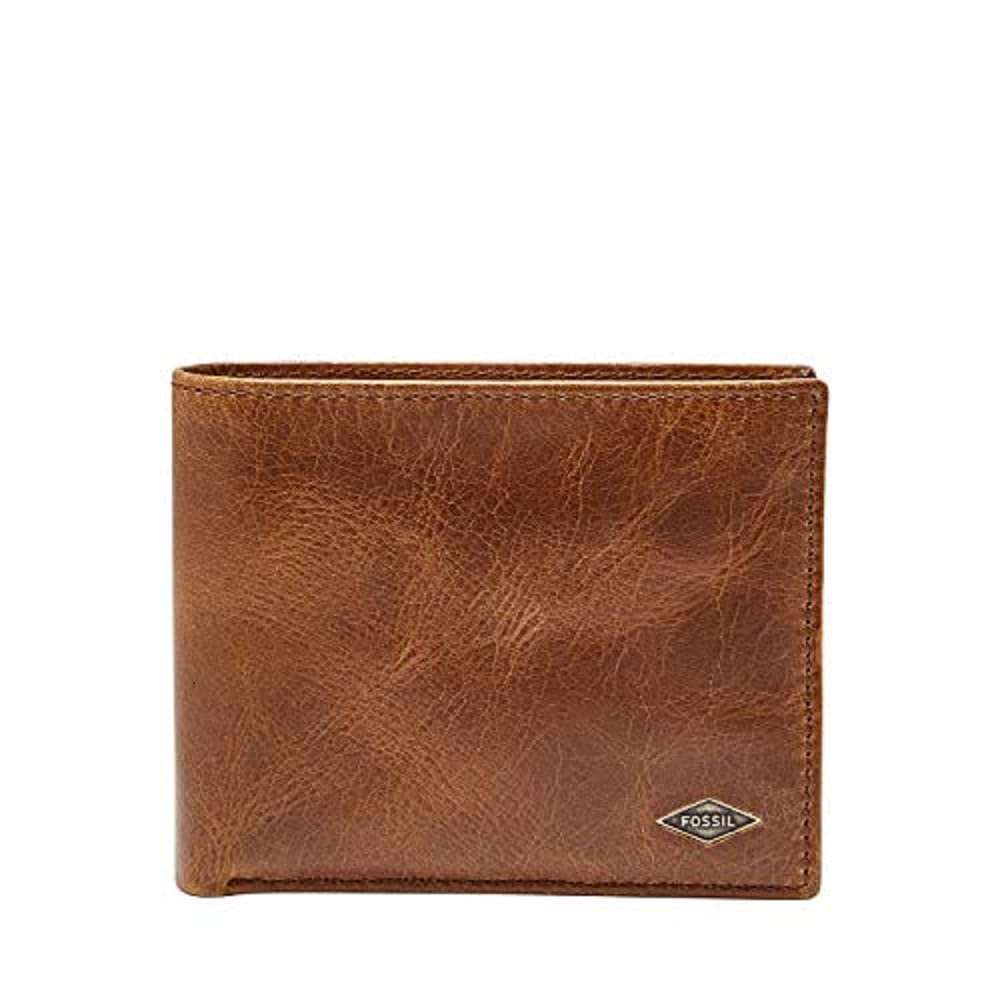 Men's Wallet, Ryan Leather RFID-Blocking Wallet Bifold Passcase with Removable Card Case, Brown