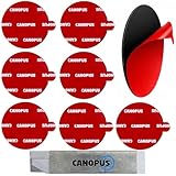 CANOPUS Double Sided Sticky Pads Heavy Duty, Waterproof, 8-Pcs, 38mm Dia, for Car Mount Phone Dash Cam Holder