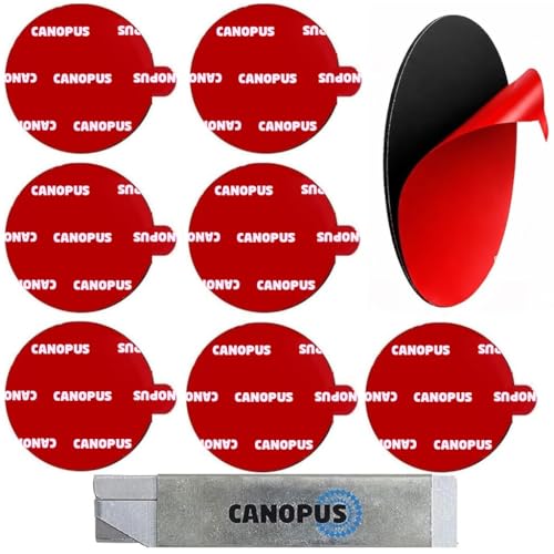 CANOPUS Almohadillas Adhesivas ExtraFuerte, Redondo (38,1mm   Dia) Impermeable Cinta Doble Cara, Pegatina Ideal para uso en Automóvil, Interior y Exterior
