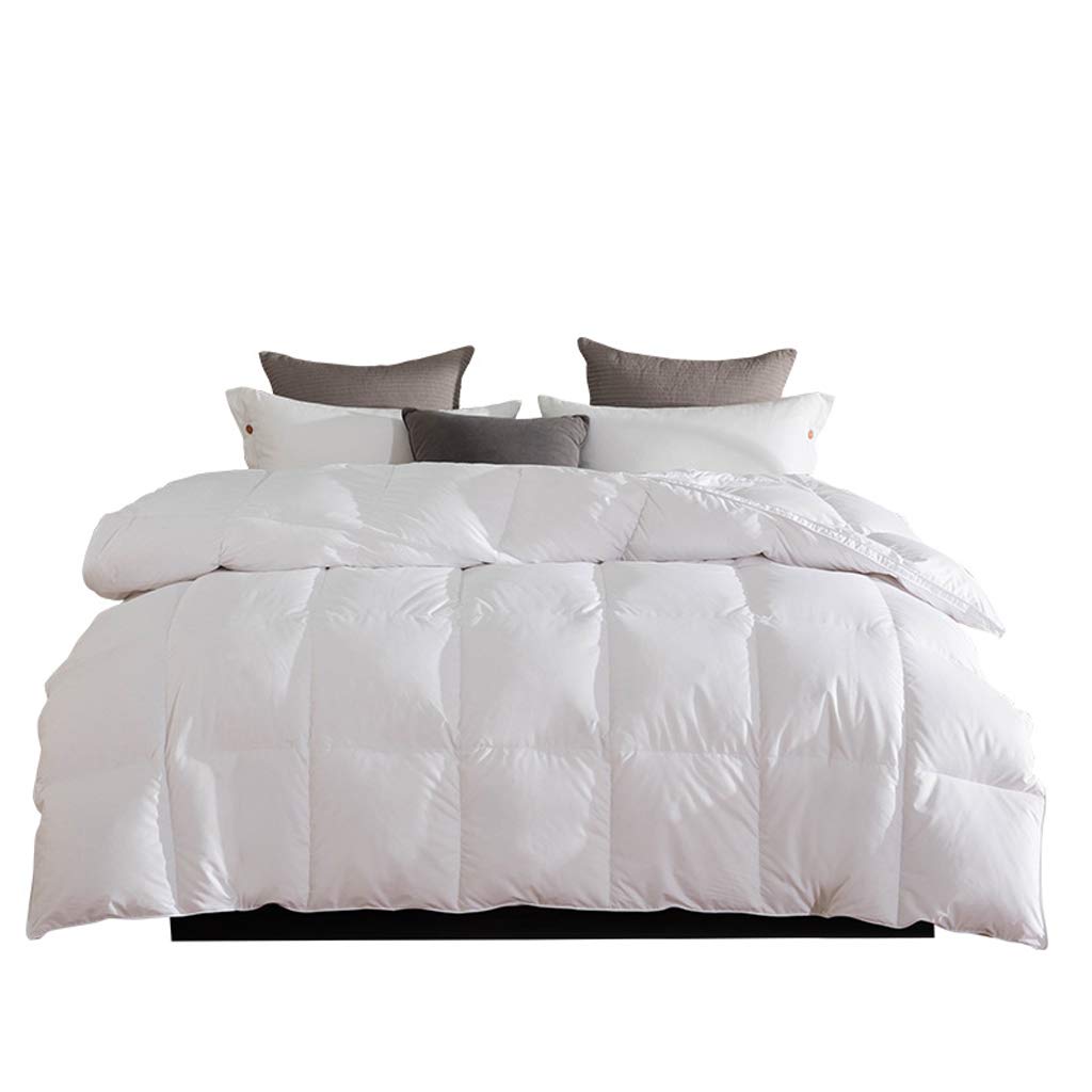 Couette en duvet d'oie blanc hypoallergénique contre le froid