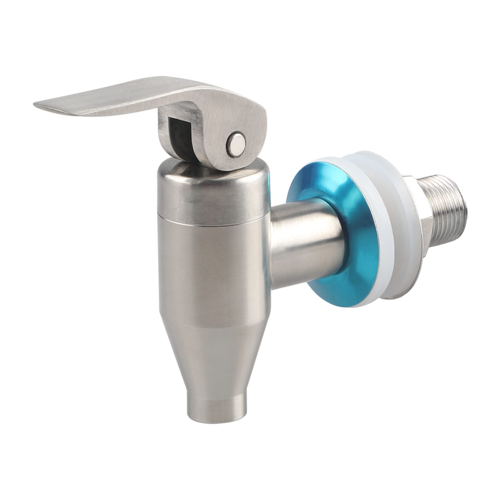 Rubinetto In Acciaio Inox Per Dispenser Di Bevande - Spillatore A Leva Con Guarnizioni E Dadi Per Acqua, Tè, Succhi - Adatto Ad Aperture Da 16 Mm