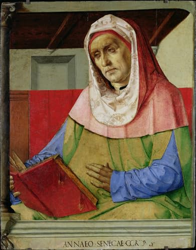 Cuadro en Lienzo Ritratto di Seneca Joos Van Gent 60x90cm para Decoración de Oficina