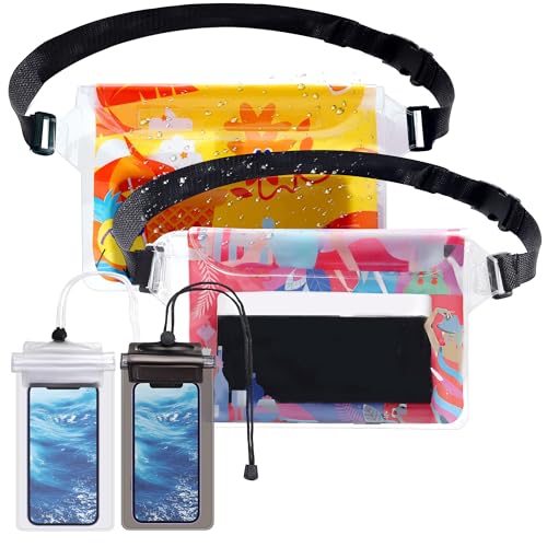 Set de 4 Bolsas Secas Impermeables, 2 Bolsas de Cintura + 2 Fundas para Teléfono miniatura 1