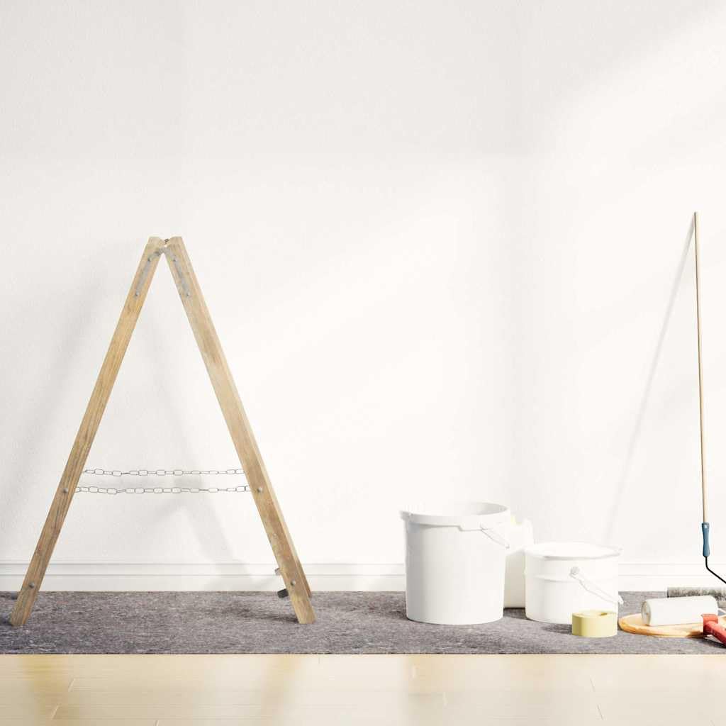 Rutschfeste Malervliese 2 Stück 25 m lang 220 g/m² Grau, Bodenschutzmatte und Schutzvlies für Renovieren, Streichen, Teppichschoner, Abdeckfolie