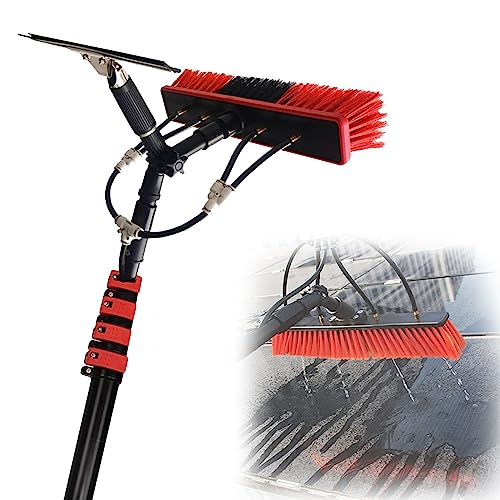 Brosse nettoyage télescopique panneaux solaires 9m alimentée eau