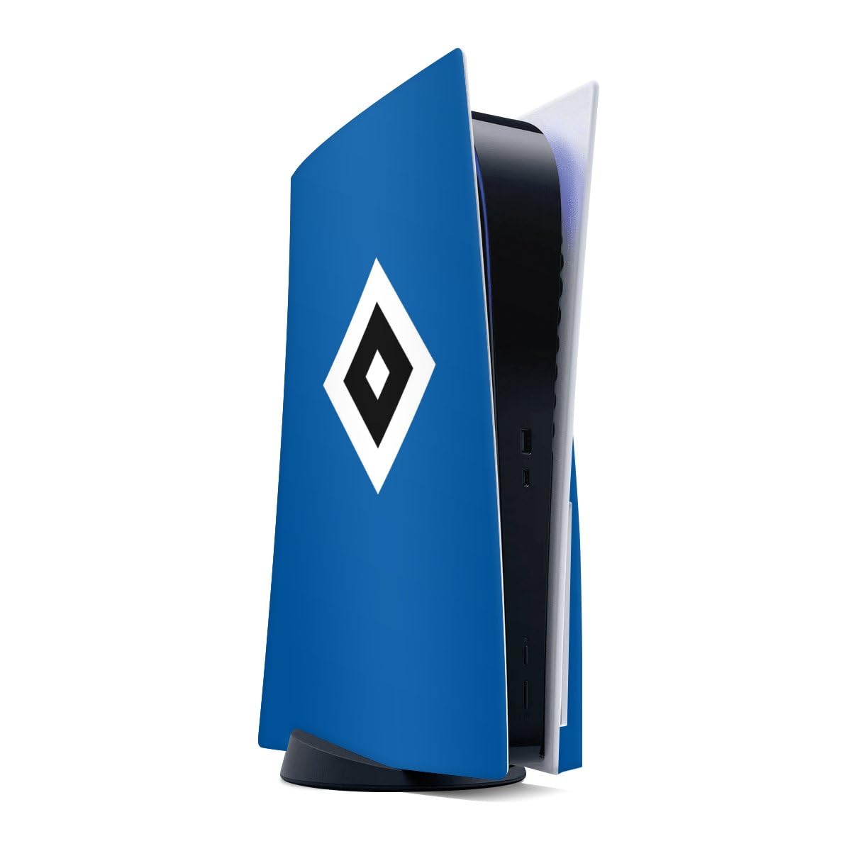DeinDesign Skin kompatibel mit Sony PlayStation 5 Disc Edition Folie Sticker HSV Logo Hamburger SV