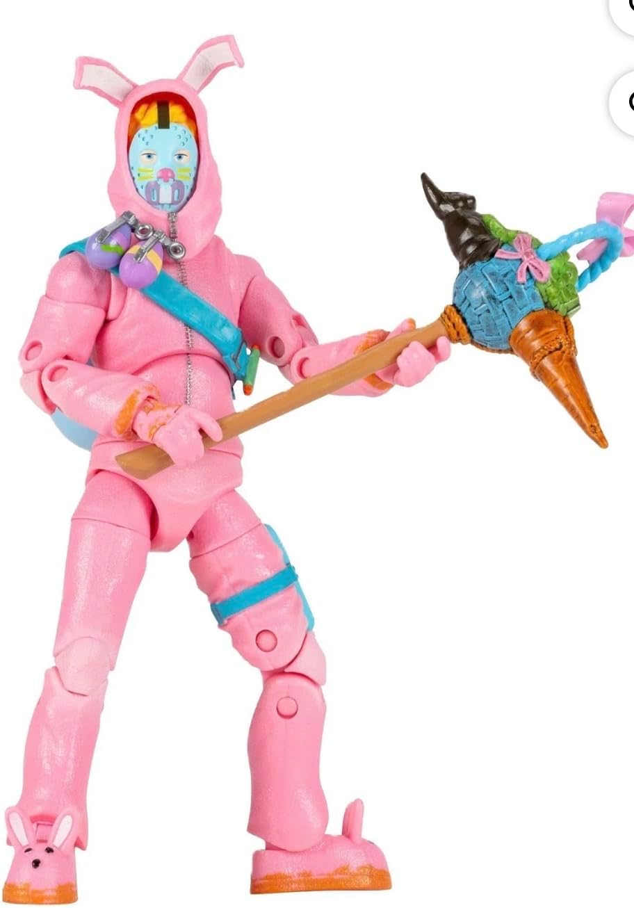 Fortnite Action Figure 5-Pack Set with Virtual Items, Deep Frost Wrap, Leviathan, DJ Yonder, Jonesy, Rabbit Raider, 15 Pieces, Ages 8+