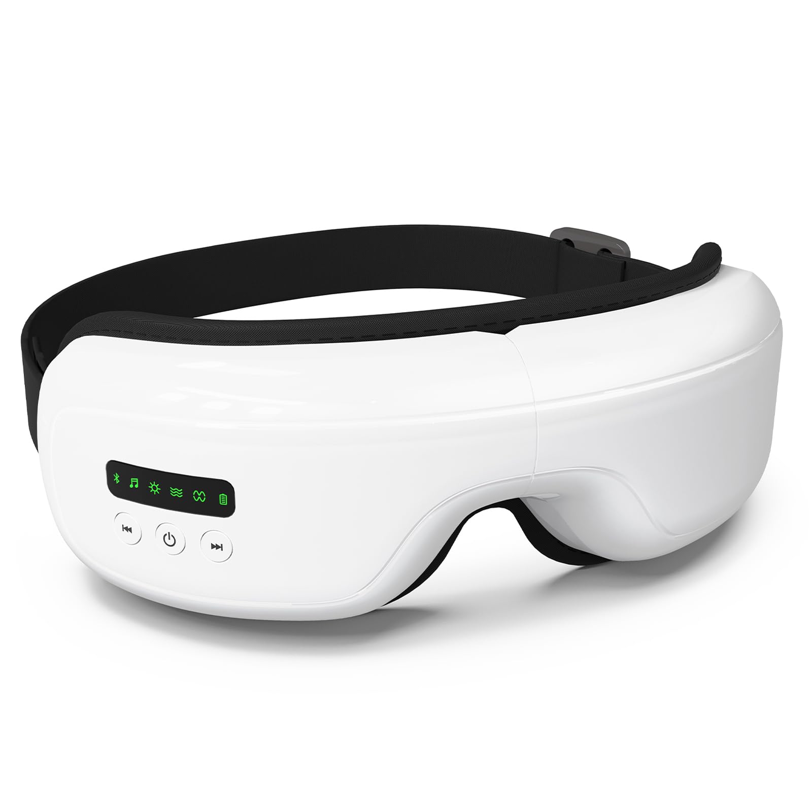 Eye Massager with Heat for Migraines Dry Eyes Puffiness Eyes and Eyestrain - Heated Eye Massager Mask with