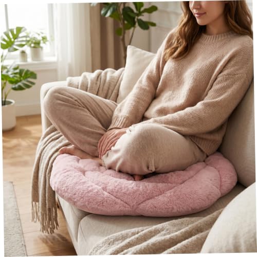 Coussin fleuri doux forme rose pour fauteuil de bureau et sol de salon - 7