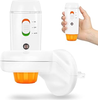 Аккумуляторный аварийный фонарик 2 шт. Светодиодные аварийные фонари для дома 3-в-1 Ночной свет при отключении питания Складной штекерный порт.