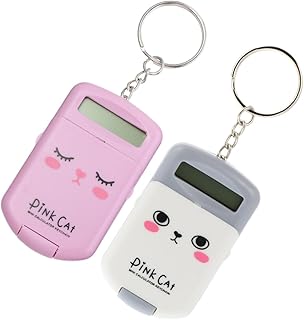 LABRIMP 2 Pçs Brinquedos De Calculadora Portátil Para Crianças Chaveiros Para Crianças Mini Chaveiro Bonito Mini Calculadora Calculadora De Bolso Calculadora De Bolso Chaveiro Calculadora