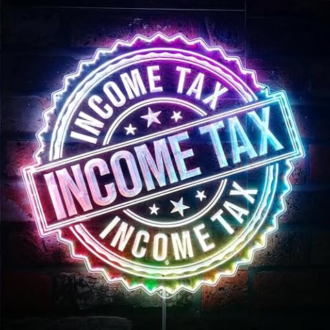 ADVPRO Income Tax Accounting RGB Dynamic Glam LED Sign - Cut-to-Edge Shape - Smart 3D Wall Decoration - Multicolor Dynamic Lighting st06s44-fnd-i0088-c Cover