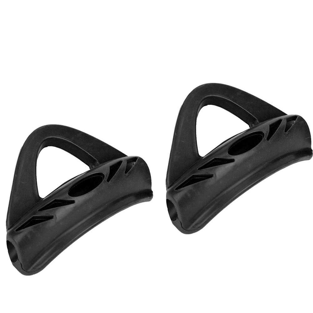 so Swimming Fins Heel Rubber Shoe Lace, Heel Strap for Swim/Dive Fins Accessory (Black)(Black)