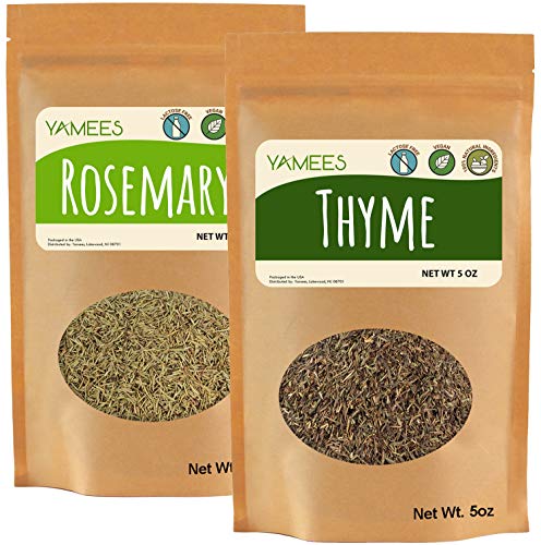 Yamees Thyme  Rosemary  Dried Thyme and Rosemary  Bulk Spices  2 Pack of 5 Oz Each