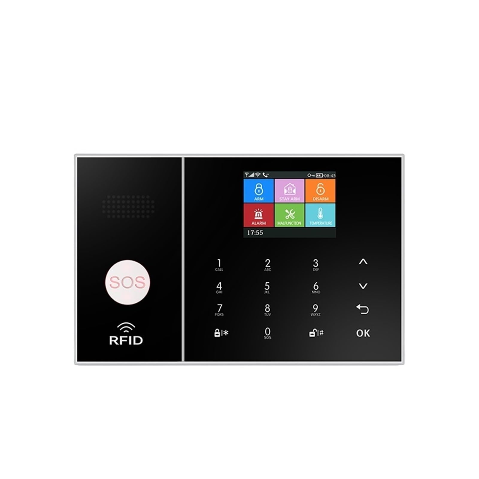 Sistema di Allarme di Sicurezza Domestica, Smart Alarm Wireless gsm Antifurto di Allarme Sicurezza Domestica con Rilevatore Porta Sensore Movimento App Tuya