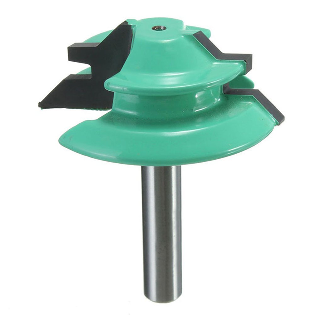 45° 45 Degree Lock Mitre Router Bit 1/4" Shank 1-1/2" Diameter Wooden Cutting Tools - Image 3