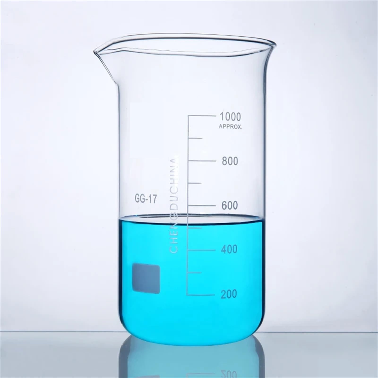 Erlenmeyerkolben aus Glas Messkolben, 50-1000 ml Borosilikat-Messbecher aus Glas in hoher(400ml 4pcs)