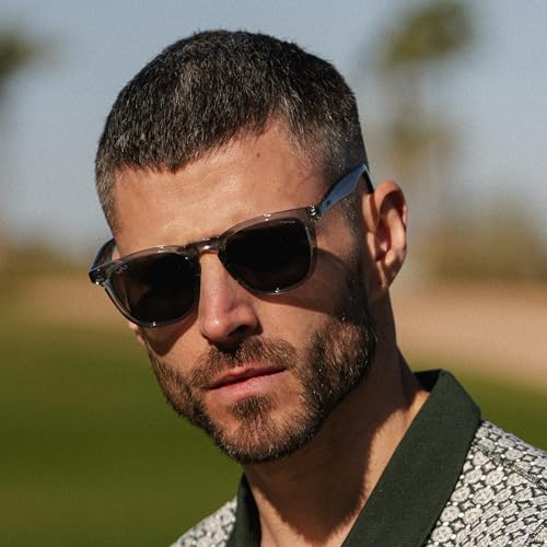 Image of WearMe Pro Wyndham Men's Polarized Sunglasses, Sports & Golf Design, UV400 | Shatter & Smudge-Resistant Lenses, Non-Slip Nose Pads, Head-Turning Style, Perfect for Sports, Includes Zipper Case & Pouch