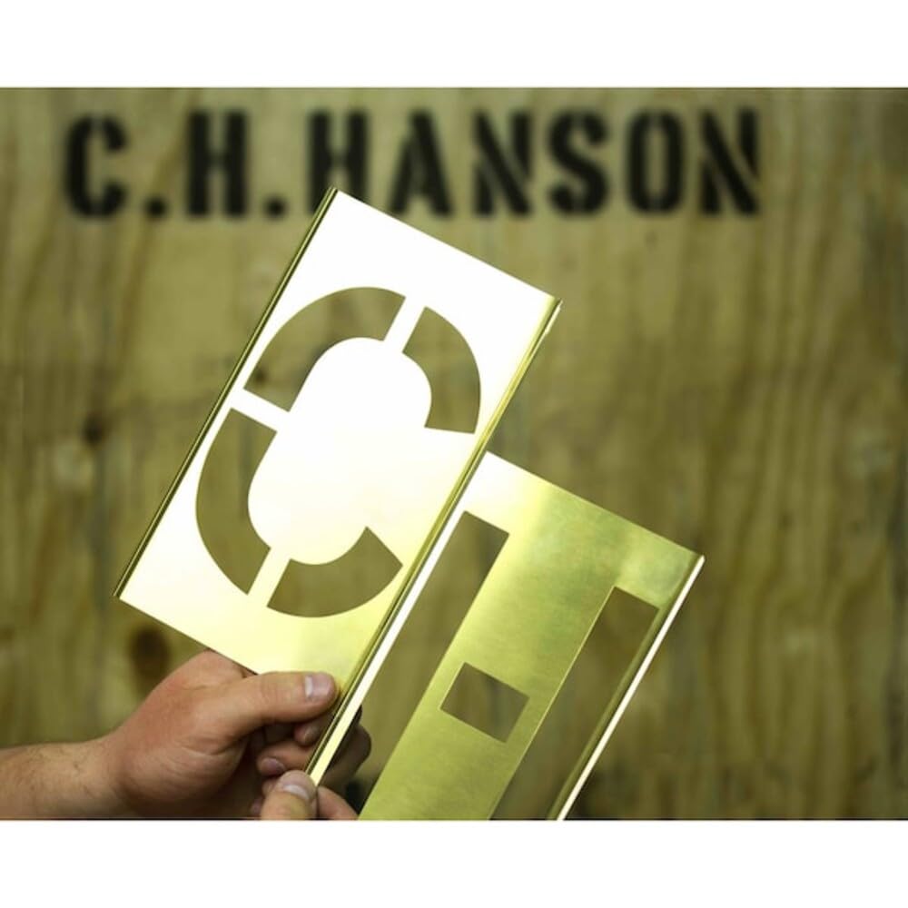 Amazon | 【C.H.HANSON】真鍮製ステンシルプレート 45ピースセット（英