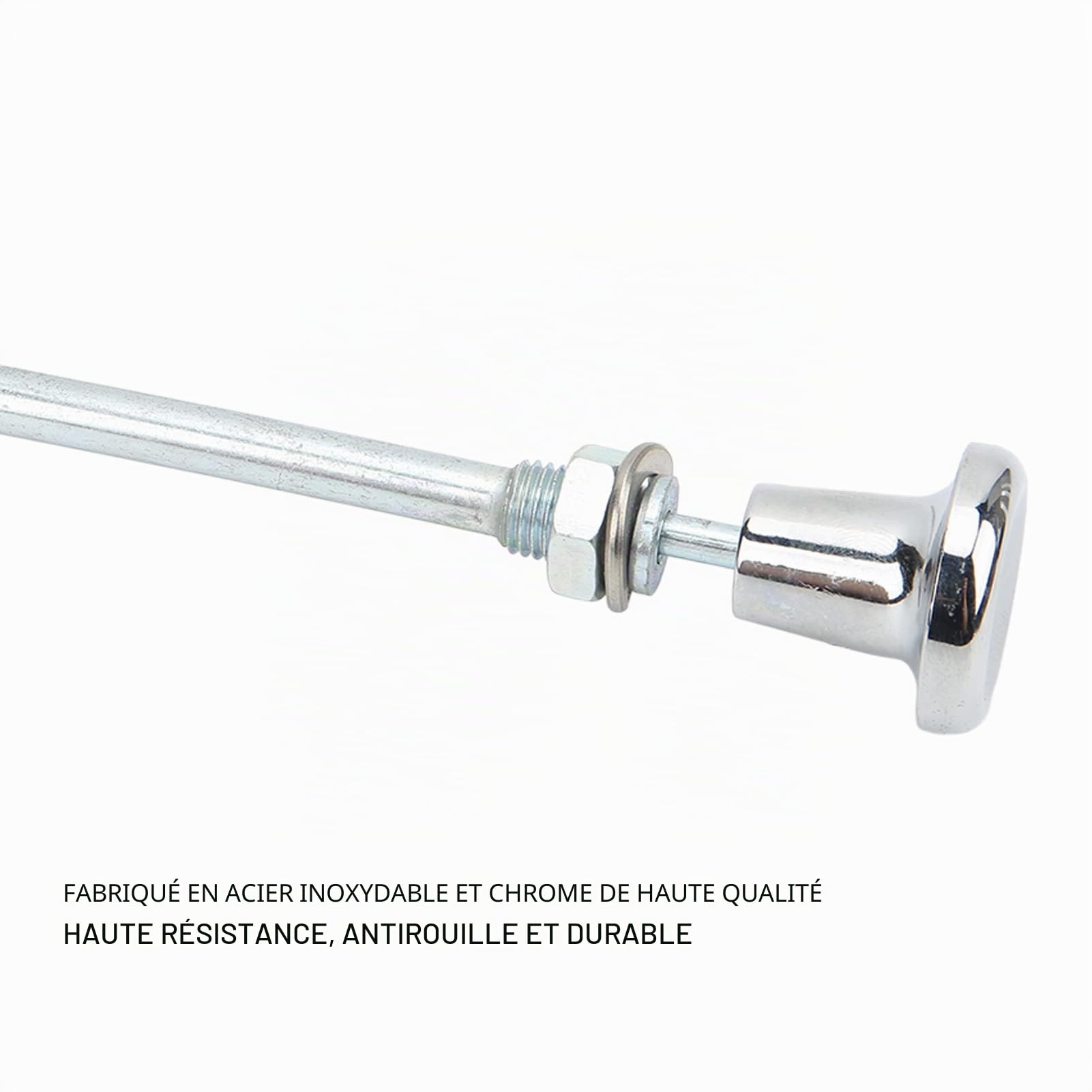 Tbest Remplacement du Cable de Starter, Cable de Starter Universel de 1,8 M pour Carburateur, Cable de Commande de Starter pour Moteurs 4 6 8 Cylindres
