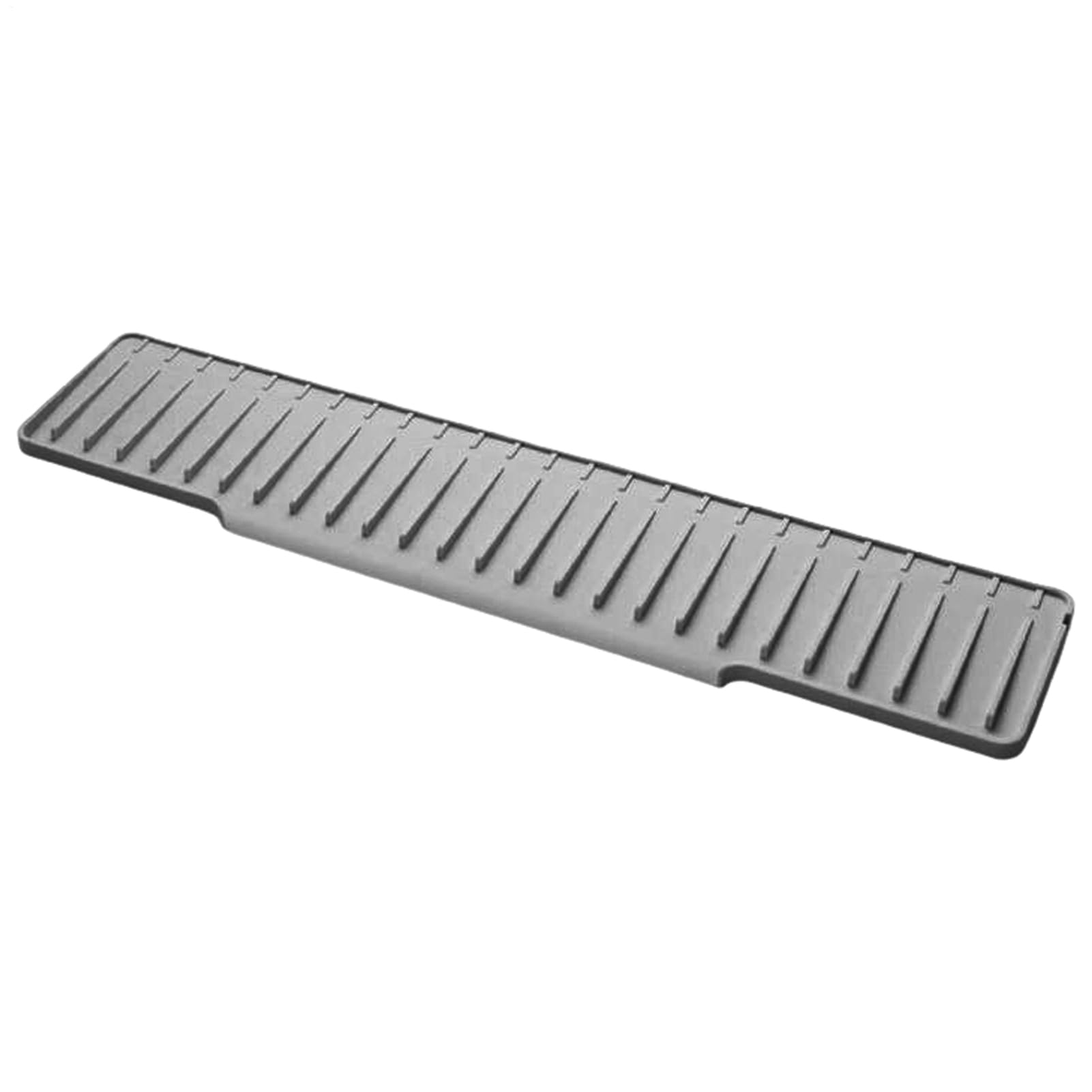 Alfombrilla de silicona con desagüe rápido para grifo, protector antisalpicaduras de 45 x 15 cm