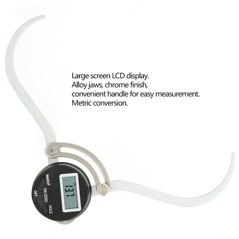 Calibrador digital electrónico de 0 a 150 mm, pantalla LCD grande, medidor de grosor de aleación para medición interna externa, unidad dual mm/pulgada para taller de mecanizado