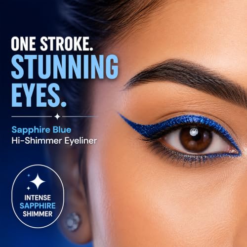 Image of Parul Garg Beauty PARIE Black Matte, Emerald Green, Sapphire Blue & Bronze Brown Shimmer Liquid Eyeliners Pack of 4| Waterproof, Long-Lasting & Quick-Drying | Precision Applicator | Enriched with Argan Oil | Intense Shimmer Finish | 3 ml
