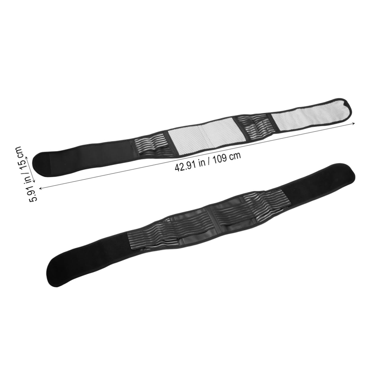 NOLITOY Self-heating Back Massager Lumbar Support Belt 18 Magnets Lower Back for Adults Size l