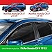 Goodyear Shatterproof in-Channel Window Deflectors for Honda CR-V (CRV) 2017-2022, Rain Guards, Window Visors for Cars, Vent Deflector, Car Accessories, 4 pcs - GY003445LP