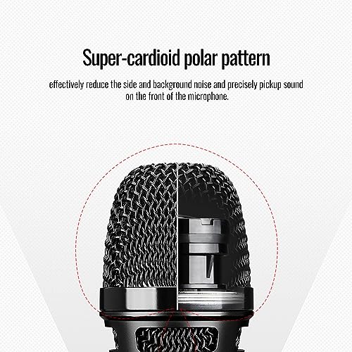 Microphone de chant éliminant les vibrations pour un son net