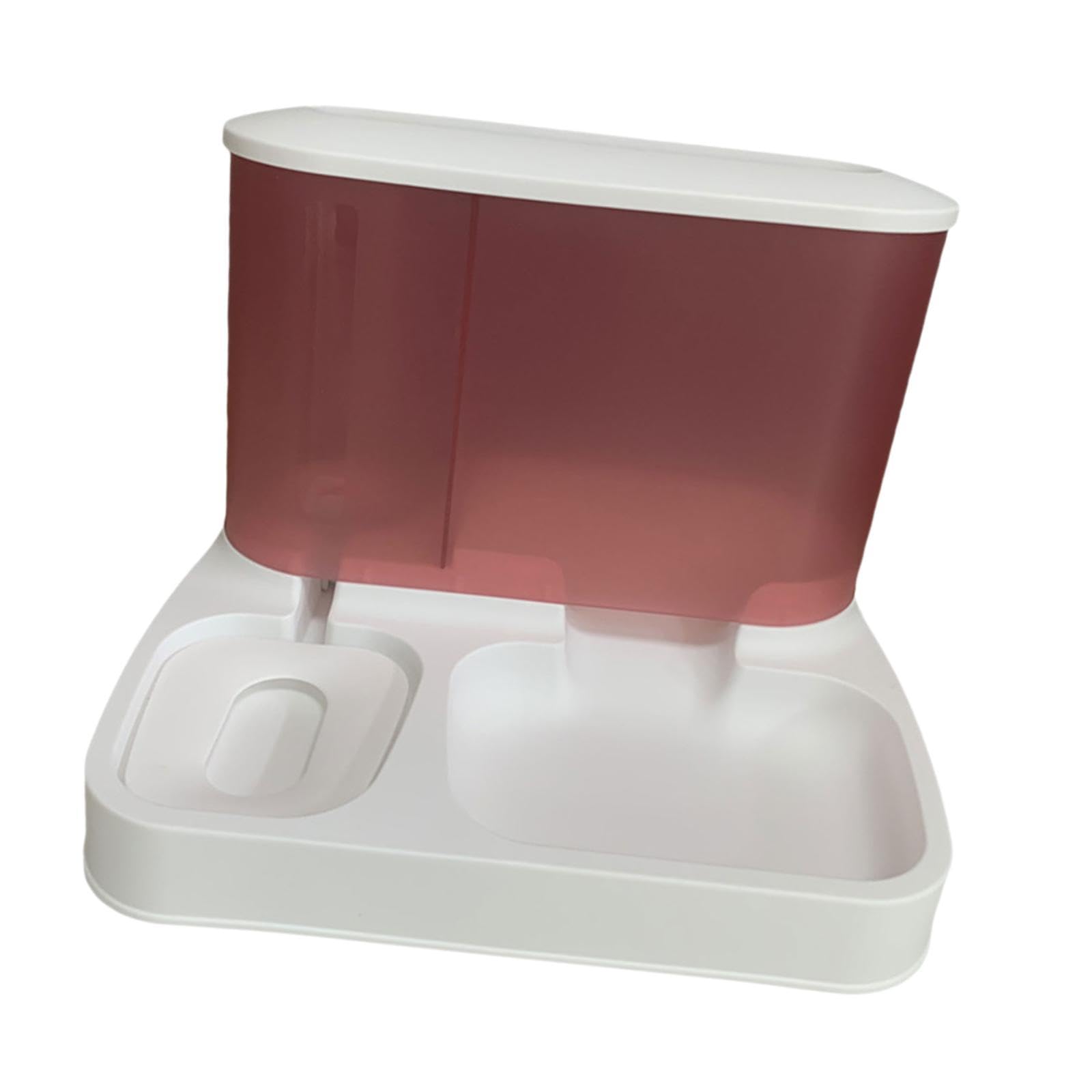 Distributeur automatique pour animaux double bol et abreuvoir en PP