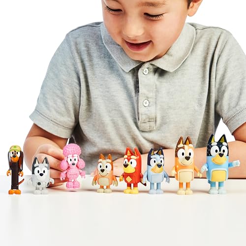 BlueY 4er-Figuren-Set Freunde, Coco, Snickers und Honey; 6,3-7,6 cm große Figuren mit beweglichen Gelenken – offizieller Sammelartikel, Blau – Ansicht 7