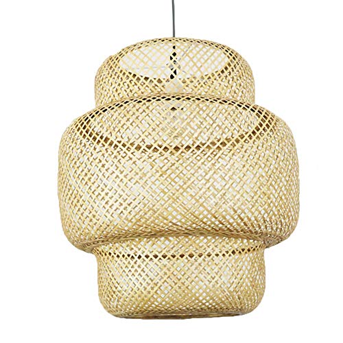 Pendentif à la main en bambou style moderne minimaliste haut de gamme