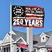 250 Years America Flag 3x5 Ft Outdoor Double Sided 3 Ply 250th Anniversary 1776 2026 Semiquincentennial Flag for Outside House Indoor Yard Patriotic Banner Decor