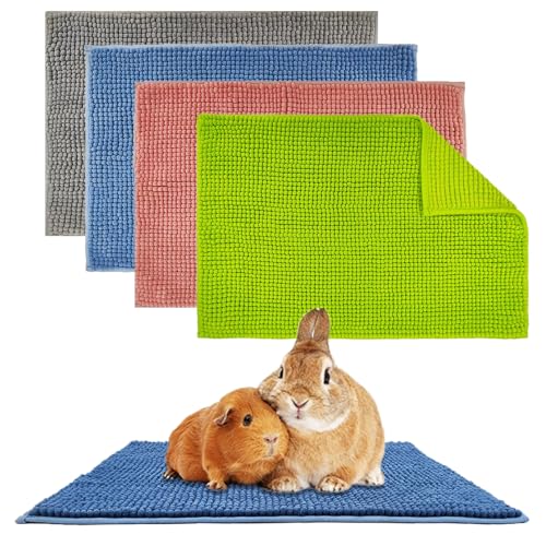 Tapis de cage absorbants en polaire r&eacute;utilisables pour chinchilla - 2