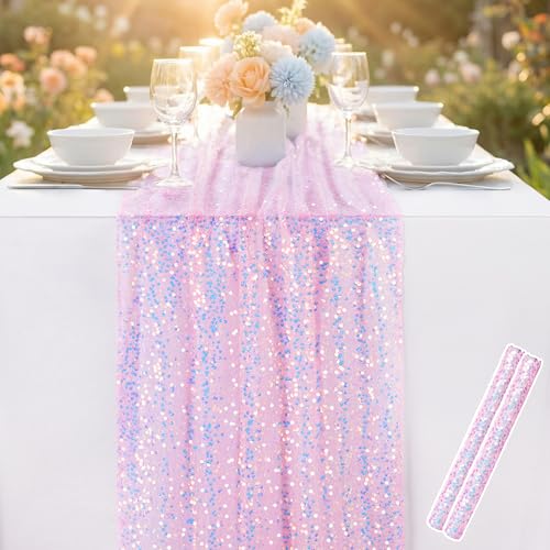 Risparmio di tempo e antipiega: la nostra tovaglia con paillettes convince grazie al suo materiale antipiega perché i glitter sono cuciti saldamente. Basta aprirlo - ed è immediatamente pronto per l'uso, senza bisogno di stirare! Risparmiate tempo prezioso mentre godete di una decorazione da tavolo perfettamente curata.