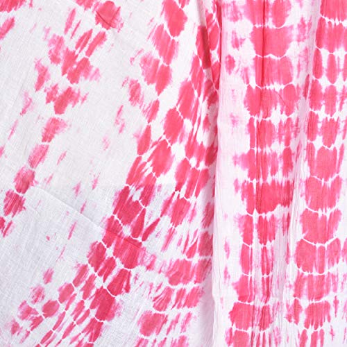 Image of Women's Pure Cotton Traditional Authentic Shibori Tie Dye Dupatta Chunni