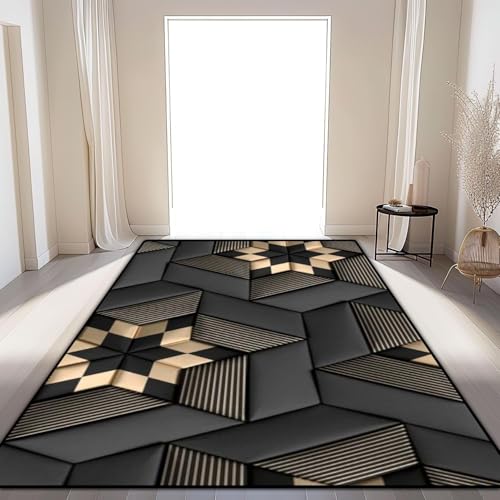 Tapis géométrique abstrait 120x160 lavable et antidérapant
