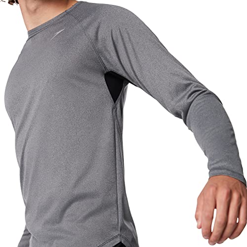 Image of Speedo Men's UV Swim Shirt Basic Easy Long Sleeve Regular Fit