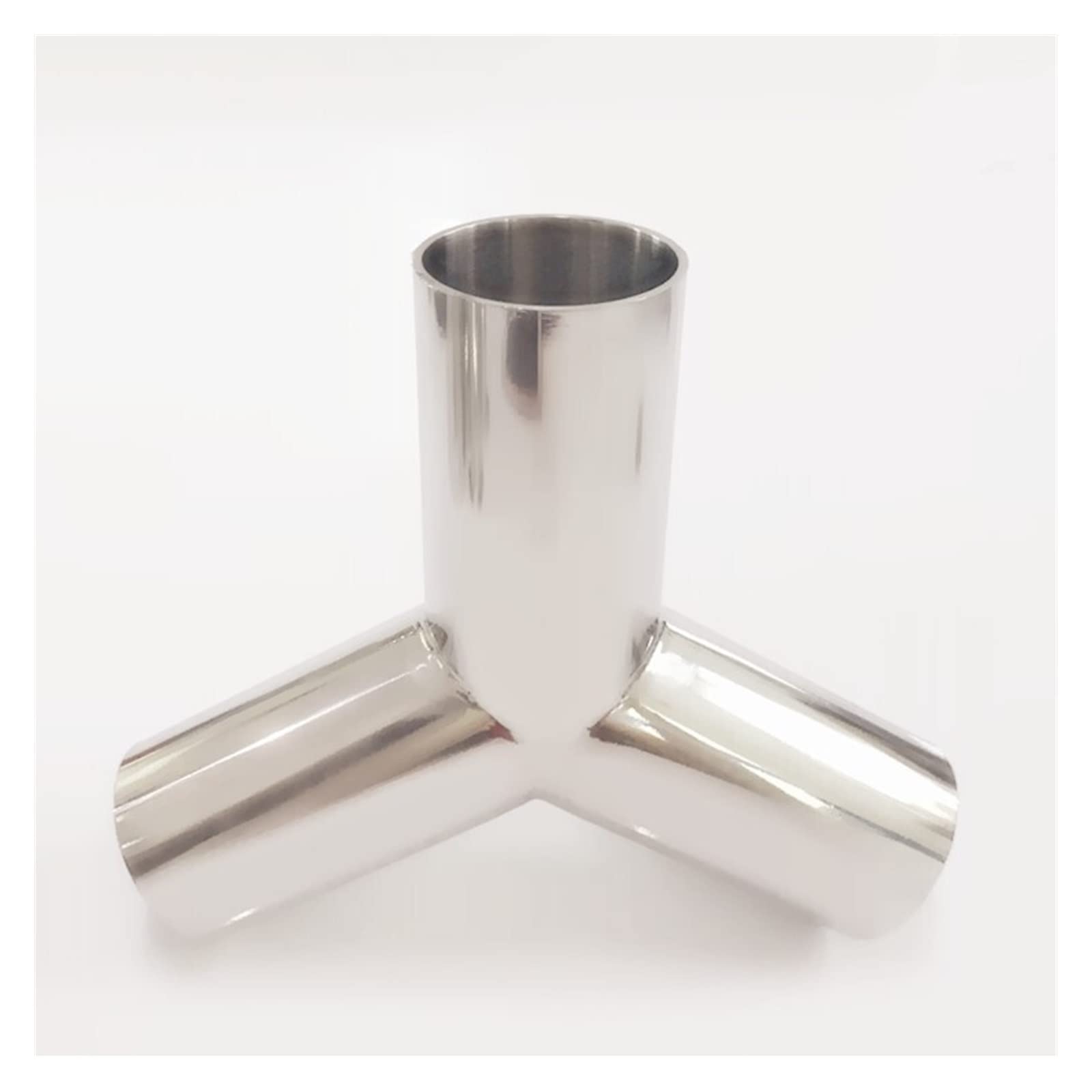 19mm-89mm Pipe OD Butt Welding Y Shaped 3 Way SUS 304 Stainless Steel Fitting Spliter Beer Wine Cheerfully (Size : 63mm)