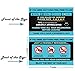 New 2 Pack Sign for Tips, Rating Taxi Driver Rideshare Tip Sign for Appreciated Rideshare Accessories Rate Me, 9x6 Inches
