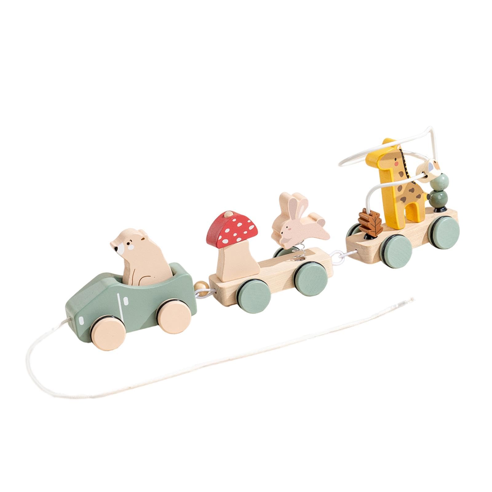 Cadeaux anniversaire parfaits avec ce train en bois jouet à tirer