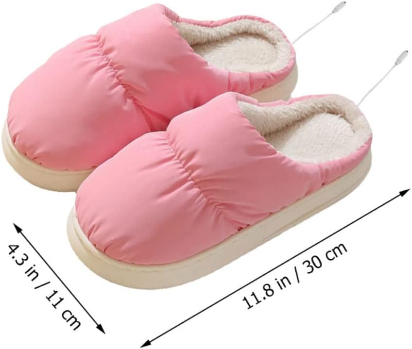 Foot Heating Shoes House Heated Slippers Desk Foot Warmer Heated Foot Winter Heating Shoes Comfortable